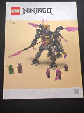 LEGO NINJAGO 71772 The Crystal King Original Instruction Manual Book Only
